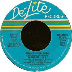 Made In USA Shake Your Body USED VINYL 7INCH 45 RPM STYRENE