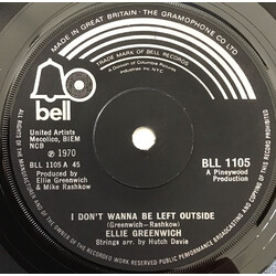 Ellie Greenwich I Don't Wanna Be Left Outside USED VINYL 7INCH 45 RPM