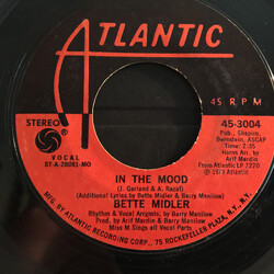 Bette Midler In The Mood USED VINYL 7INCH 45 RPM SINGLE STYRENE
