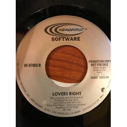 Software (6) Lover's Right USED VINYL 7INCH 45 RPM PROMO
