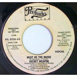 Secret Weapon (2) Must Be The Music USED VINYL 7INCH 45 RPM PROMO