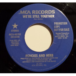 Peaches & Herb We're Still Together USED VINYL 7INCH SINGLE PROMO