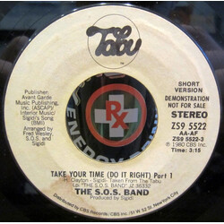 The S.O.S. Band Take Your Time (Do It Right) Part 1 USED VINYL 7INCH 45 RPM PROMO