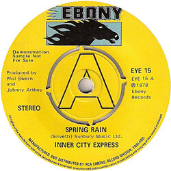 Inner City Express Spring Rain USED VINYL 7INCH 45 RPM PROMO