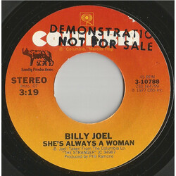Billy Joel She's Always A Woman USED VINYL 7INCH 45 RPM SINGLE