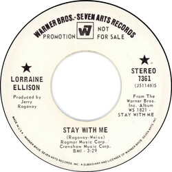 Lorraine Ellison Stay With Me / Try (Just A Little Bit Harder) USED VINYL 7INCH 45 RPM SINGLE PROMO STEREO