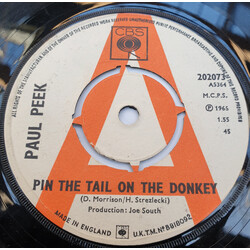 Paul Peek Pin The Tail On The Donkey USED VINYL 7INCH 45 RPM SINGLE PROMO