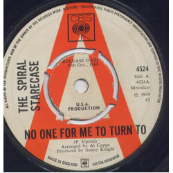 Spiral Starecase No One For Me To Turn To / Sweet Little Thing USED VINYL 7INCH 45 RPM SINGLE PROMO