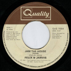 Felix & Jarvis Jam The House USED VINYL 7INCH 45 RPM