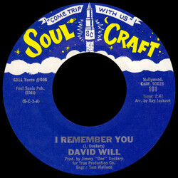 David Will I Remember You / Loneliness USED VINYL 7INCH 45 RPM