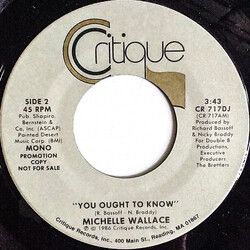 Michelle Wallace You Ought To Know USED VINYL 7INCH 45 RPM PROMO STEREO MONO