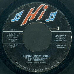 Al Green Livin' For You USED VINYL 7INCH 45 RPM SINGLE