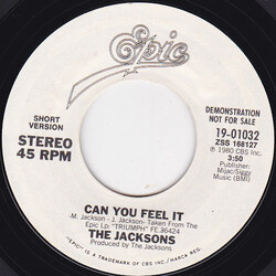 The Jacksons Can You Feel It USED VINYL 7INCH 45 RPM SINGLE PROMO STYRENE STEREO