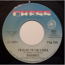 The Radiants I'm Glad I'm The Loser / Hold On USED VINYL 7INCH 45 RPM SINGLE PROMO
