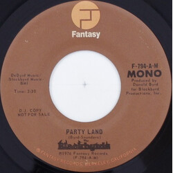 The Blackbyrds Party Land USED VINYL 7INCH 45 RPM SINGLE PROMO STEREO MONO