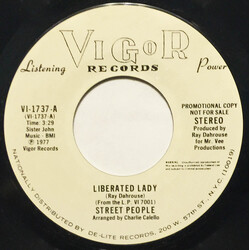 Street People Liberated Lady USED VINYL 7INCH 45 RPM PROMO STYRENE STEREO MONO