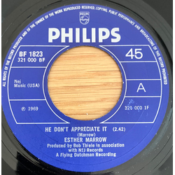 Esther Marrow He Don't Appreciate It USED VINYL 7INCH 45 RPM SINGLE