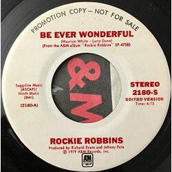 Rockie Robbins Be Ever Wonderful USED VINYL 7INCH 45 RPM PROMO