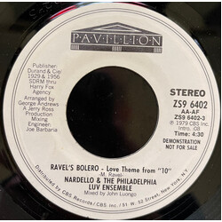George Nardello / The Philadelphia Luv Ensemble Ravel's Bolero - Love Theme From "10" / The Same Old Love USED VINYL 7INCH 45 RPM SINGLE PROMO