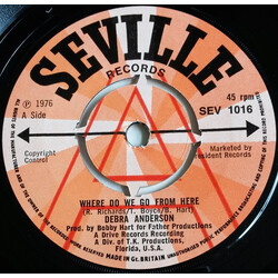 Debra Anderson Where Do We Go From Here USED VINYL 7INCH 45 RPM SINGLE PROMO