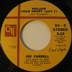 Joe Farrell / John McLaughlin Follow Your Heart (Parts 1 & 2) USED VINYL 7INCH 45 RPM SINGLE