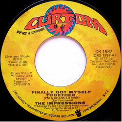 The Impressions Finally Got Myself Together (I'm A Changed Man) / I'll Always Be Here USED VINYL 7INCH 45 RPM SINGLE STYRENE