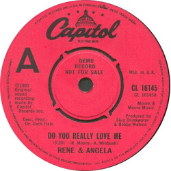 René & Angela Do You Really Love Me USED VINYL 7INCH 45 RPM PROMO