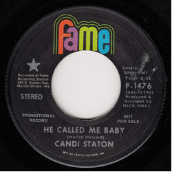 Candi Staton He Called Me Baby / What Would Become Of Me USED VINYL 7INCH 45 RPM SINGLE PROMO STEREO