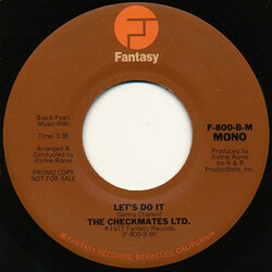 The Checkmates LTD. Let's Do It USED VINYL 7INCH 45 RPM PROMO STEREO MONO