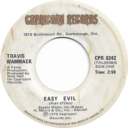 Travis Wammack Easy Evil USED VINYL 7INCH 45 RPM SINGLE