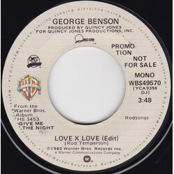 George Benson Love X Love (Edit) USED VINYL 7INCH 45 RPM PROMO
