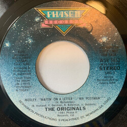 The Originals Medley: "Waitin' On A Letter" / "Mr. Postman" USED VINYL 7INCH 45 RPM SINGLE PROMO STYRENE STEREO