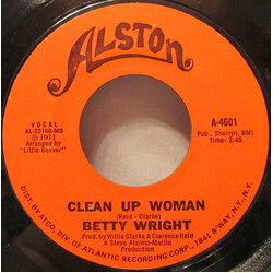 Betty Wright Clean Up Woman USED VINYL 7INCH 45 RPM SINGLE STYRENE