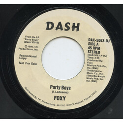 Foxy Party Boys USED VINYL 7INCH SINGLE PROMO STEREO