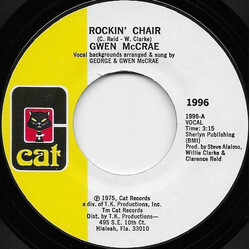 Gwen McCrae Rockin' Chair / It Keeps On Raining USED VINYL 7INCH 45 RPM STYRENE