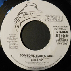 Legacy (4) Someone Else's Girl USED VINYL 7INCH PROMO