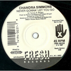 Chandra Simmons Never Gonna' Let You Go USED VINYL 7INCH 45 RPM PROMO