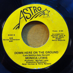 Monica Lewis Down Here On The Ground USED VINYL 7INCH 45 RPM