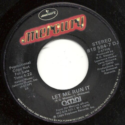 Omni (2) Let Me Run It USED VINYL 7INCH 45 RPM SINGLE PROMO