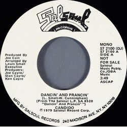 Candido Dancin' And Prancin' USED VINYL 7INCH 45 RPM SINGLE PROMO STYRENE STEREO MONO