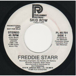 Fabulous Freddie Starr Skid Row USED VINYL 7INCH 45 RPM PROMO STEREO