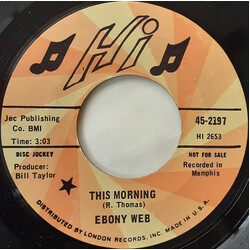 Ebonee Webb This Morning USED VINYL 7INCH 45 RPM PROMO