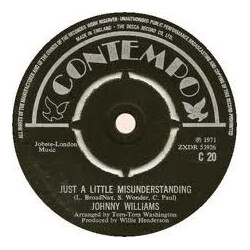 Johnny Williams (4) Just A Little Misunderstanding / Your Love Controls My Mind USED VINYL 7INCH 45 RPM