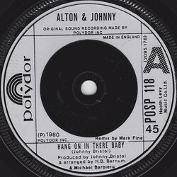 Alton McClain / Johnny Bristol Hang On In There Baby USED VINYL 7INCH 45 RPM