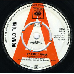 Donald Torr My Cherie Amour USED VINYL 7INCH 45 RPM SINGLE PROMO