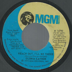 Gloria Gaynor Reach Out, I'll Be There USED VINYL 7INCH SINGLE