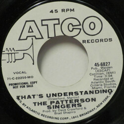 Patterson Singers That's Understanding / Working Together USED VINYL 7INCH 45 RPM PROMO