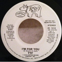 Today, Tomorrow, Forever I'm For You USED VINYL 7INCH 45 RPM PROMO STEREO MONO