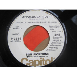 Bob Pickering Appaloosa Rider / I'm My Own Grampaw USED VINYL 7INCH 45 RPM SINGLE PROMO MONO