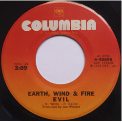 Earth, Wind & Fire Evil USED VINYL 7INCH 45 RPM SINGLE MONO